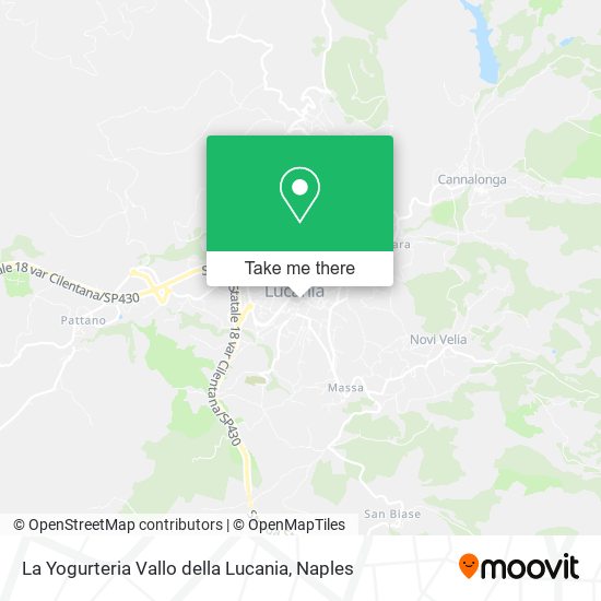 La Yogurteria Vallo della Lucania map