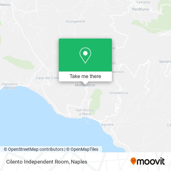Cilento Independent Room map