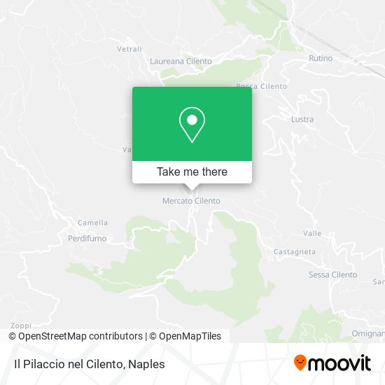 Il Pilaccio nel Cilento map