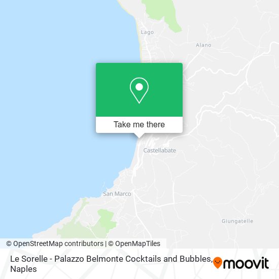 Le Sorelle - Palazzo Belmonte Cocktails and Bubbles map