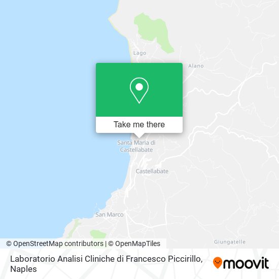 Laboratorio Analisi Cliniche di Francesco Piccirillo map