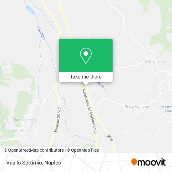 Vaallo Settimio map
