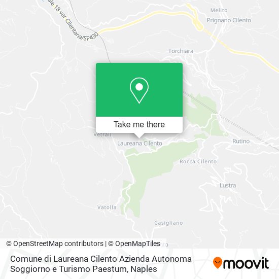 Comune di Laureana Cilento Azienda Autonoma Soggiorno e Turismo Paestum map