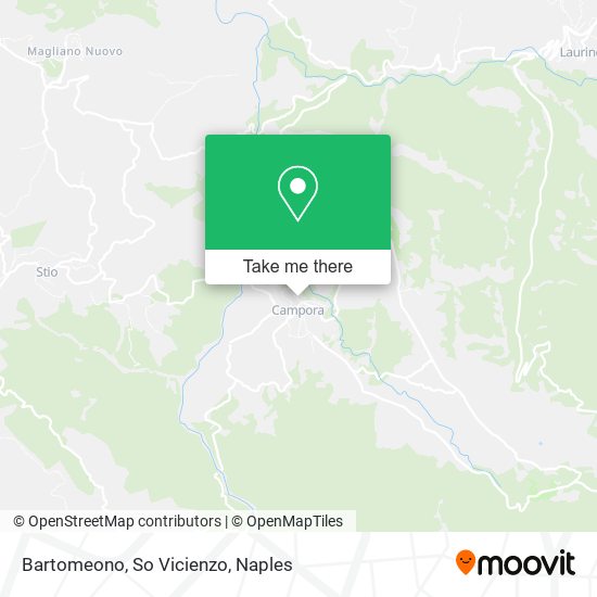 Bartomeono, So Vicienzo map