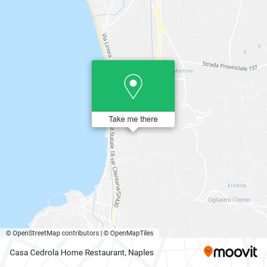Casa Cedrola Home Restaurant map