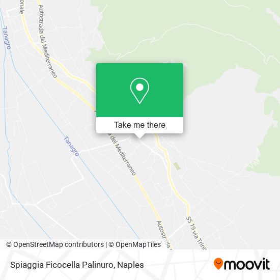 Spiaggia Ficocella Palinuro map