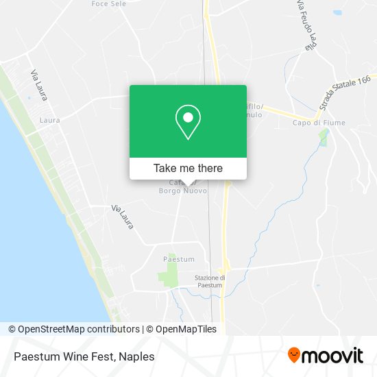 Paestum Wine Fest map