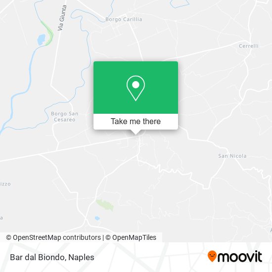 Bar dal Biondo map