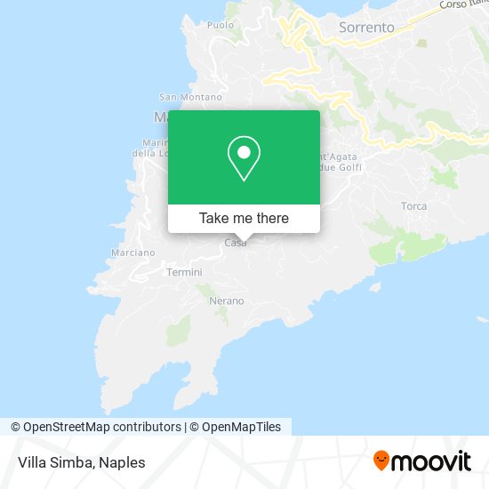 Villa Simba map