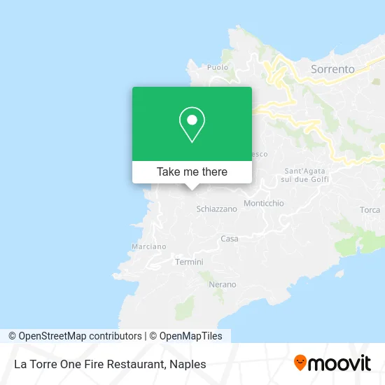 La Torre One Fire Restaurant map