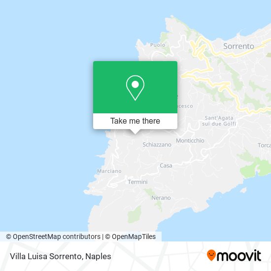 Villa Luisa Sorrento map