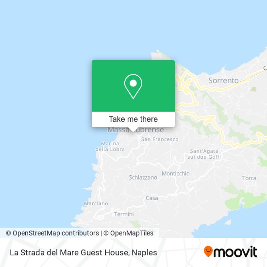 La Strada del Mare Guest House map