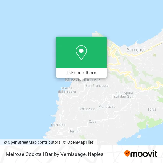 Melrose Cocktail Bar by Vernissage map
