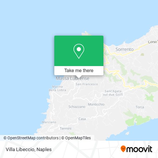 Villa Libeccio map