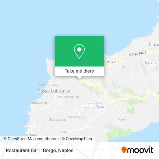 Restaurant Bar il Borgo map