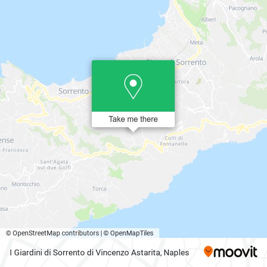 I Giardini di Sorrento di Vincenzo Astarita map