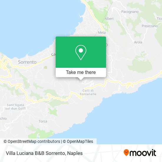 Villa Luciana B&B Sorrento map