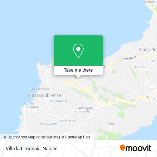 Villa la Limonaia map