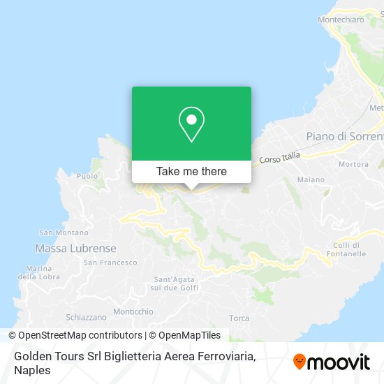 Golden Tours Srl Biglietteria Aerea Ferroviaria map