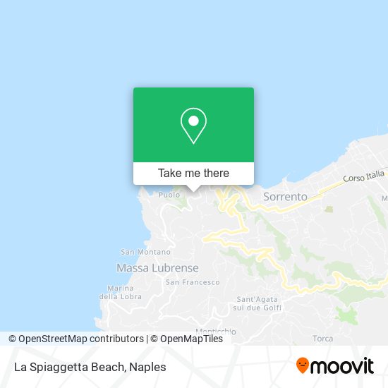La Spiaggetta Beach map