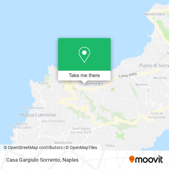 Casa Gargiulo Sorrento map