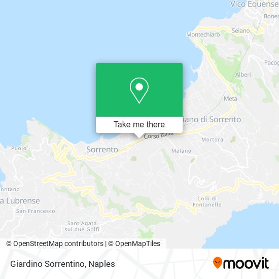 Giardino Sorrentino map