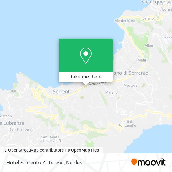 Hotel Sorrento Zì Teresa map
