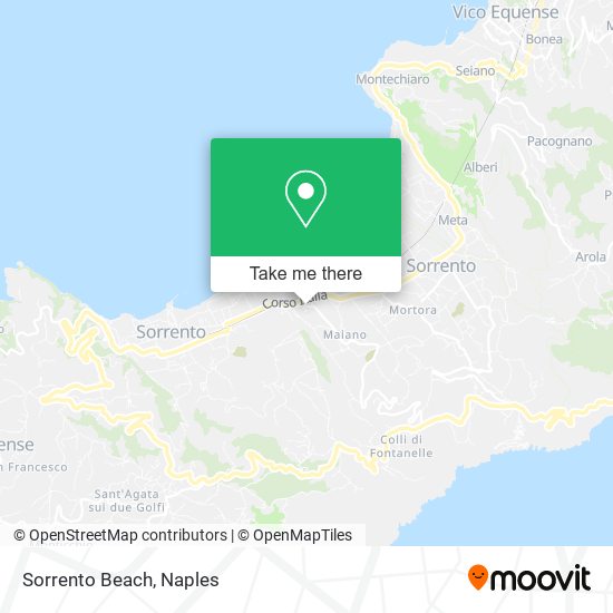 Sorrento Beach map