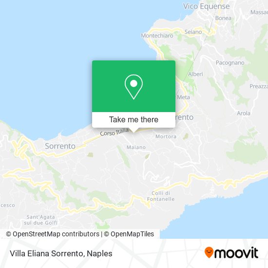 Villa Eliana Sorrento map