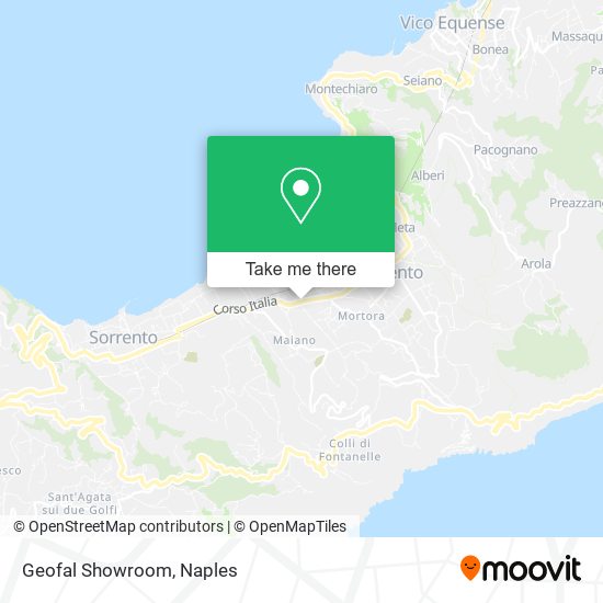 Geofal Showroom map