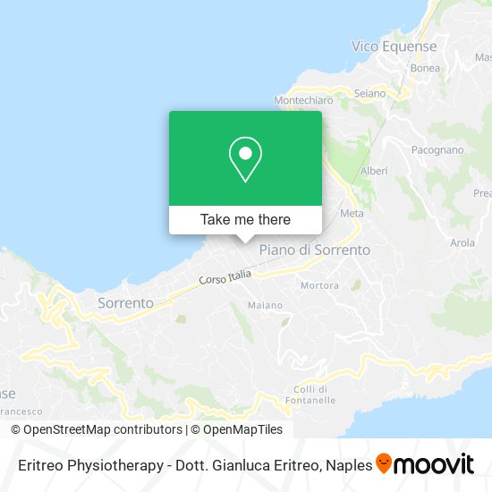 Eritreo Physiotherapy - Dott. Gianluca Eritreo map