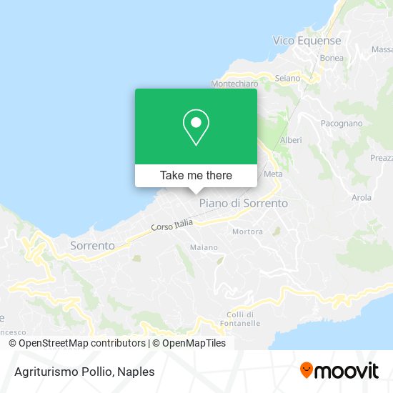 Agriturismo Pollio map