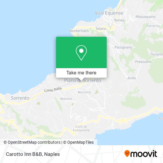 Carotto Inn B&B map