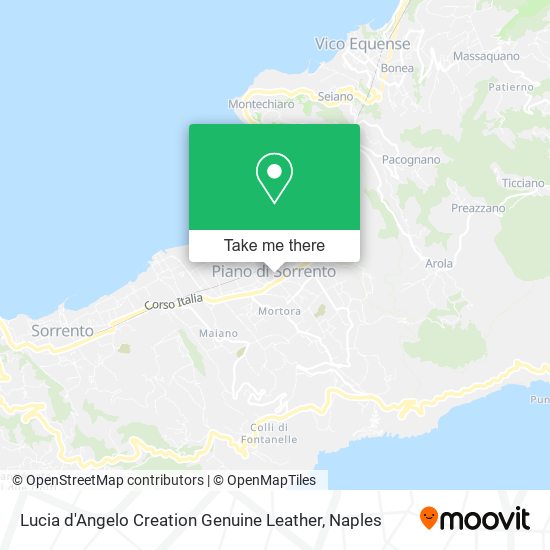 Lucia d'Angelo Creation Genuine Leather map