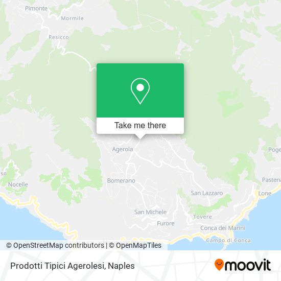 Prodotti Tipici Agerolesi map