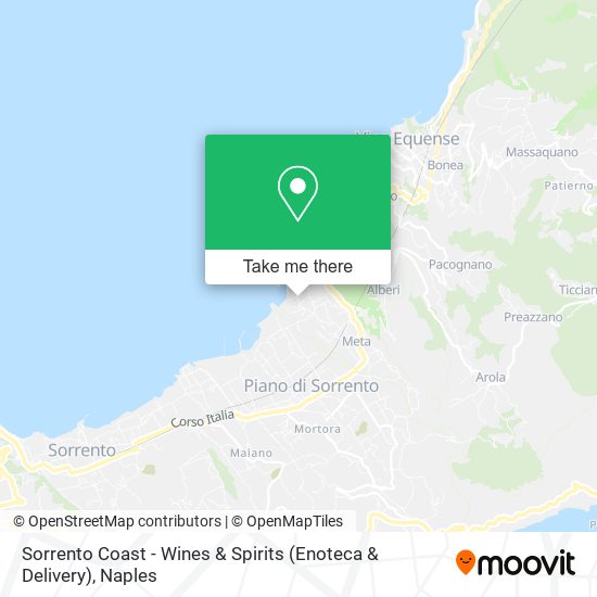 Sorrento Coast - Wines & Spirits (Enoteca & Delivery) map