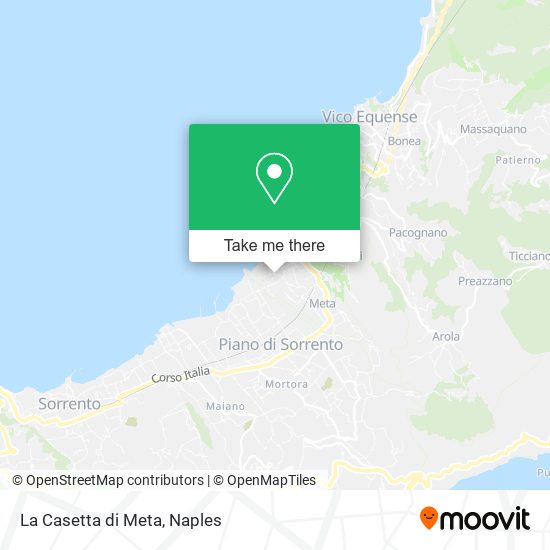 La Casetta di Meta map