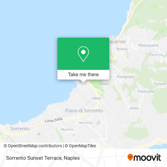 Sorrento Sunset Terrace map