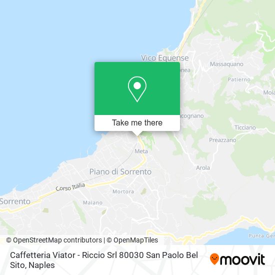 Caffetteria Viator - Riccio Srl 80030 San Paolo Bel Sito map
