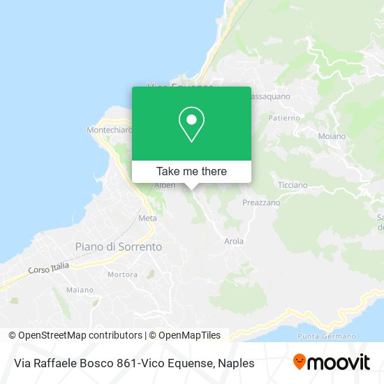 Via Raffaele Bosco 861-Vico Equense map