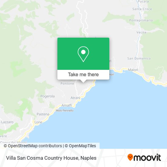 Villa San Cosma Country House map