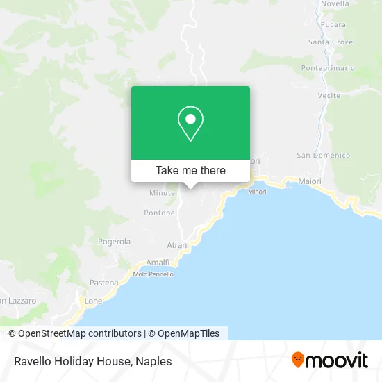 Ravello Holiday House map