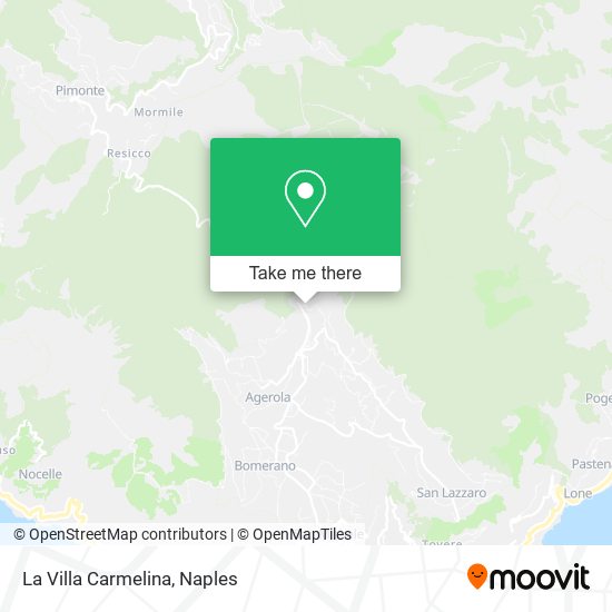 La Villa Carmelina map