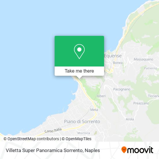 Villetta Super Panoramica Sorrento map