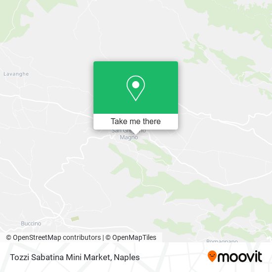 Tozzi Sabatina Mini Market map