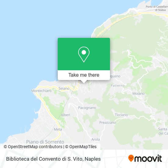 Biblioteca del Convento di S. Vito map