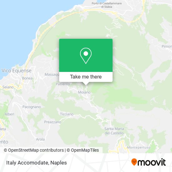 Italy Accomodate map