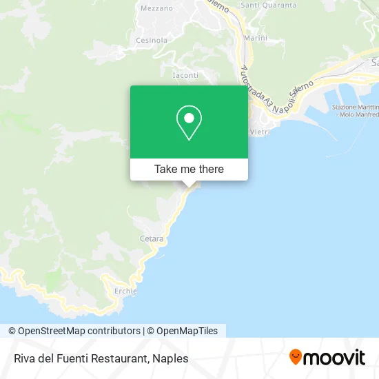 Riva del Fuenti Restaurant map