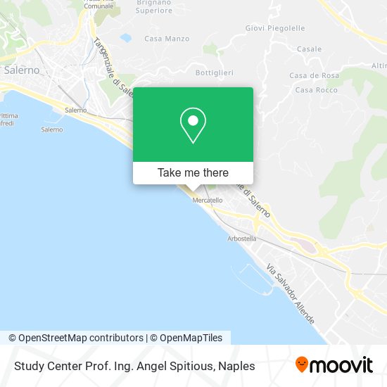 Study Center Prof. Ing. Angel Spitious map