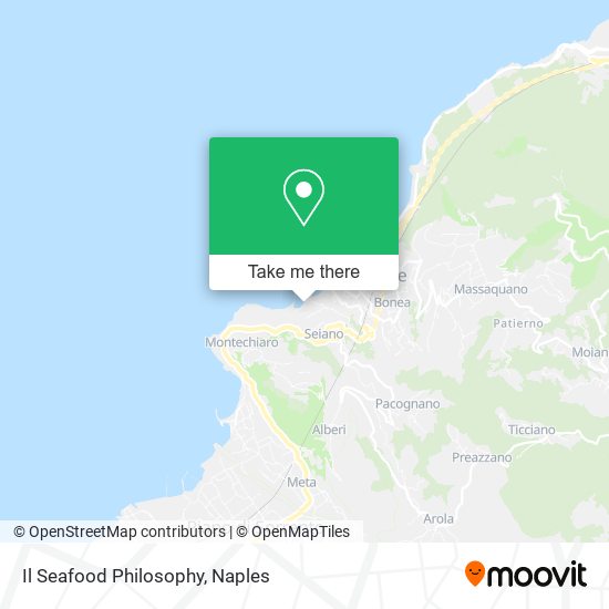 Il Seafood Philosophy map